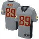 Hommes Nike Washington Redskins # 89 Santana Moss élite gris ombre NFL Maillot Magasin