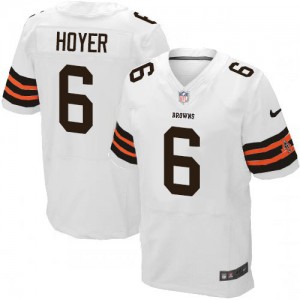 Hommes Nike Cleveland Browns # 6 Brian Hoyer Élite blanc NFL Maillot Magasin