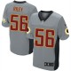 Men Nike Washington Redskins &56 Perry Riley Elite Grey Shadow NFL Jersey