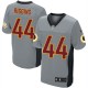 Men Nike Washington Redskins &44 John Riggins Elite Grey Shadow NFL Jersey