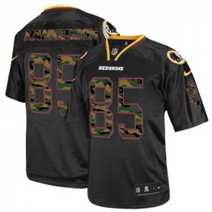Hommes Nike Washington Redskins # 85 Leonard Hankerson Élite noire Camo Fashion NFL Maillot Magasin