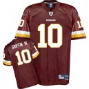Reebok Washington Redskins &10 Robert Griffin III Red Team Color Premier EQT Throwback NFL Jersey