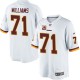 Youth Nike Washington Redskins &71 Trent Williams Elite White C Patch NFL Jersey