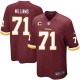 Youth Nike Washington Redskins &71 Trent Williams Elite Burgundy Red Team Color C Patch NFL Jersey
