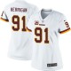 Women Nike Washington Redskins &91 Ryan Kerrigan Elite White C Patch NFL Jersey
