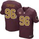 Men Nike Washington Redskins &96 Barry Cofield Elite Burgundy Red/Gold Number Alternate 80TH Anniversary C Patch NFL Jersey