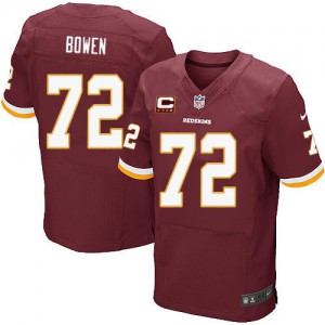 Couleur C Patch NFL maillot de l'équipe Hommes Nike Washington Redskins # 72 Stephen Bowen élite Bourgogne rouge Couleur C Patch NFL maillot de l'équipe Hommes Nike Washington Redskins # 72 Stephen Bowen élite Bourgogne rouge