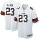 Youth Nike Cleveland Browns &23 Joe Haden Elite White NFL Jersey