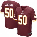 Men Nike Washington Redskins &50 Rob Jackson Elite Burgundy Red Team Color NFL Jersey