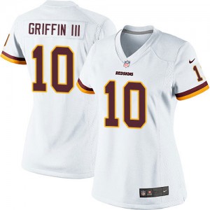 Femmes Nike Washington Redskins # 10 Robert Griffin III Élite blanc NFL Maillot Magasin