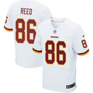 Hommes Nike Washington Redskins # 86 Jordan Reed Élite blanc NFL Maillot Magasin