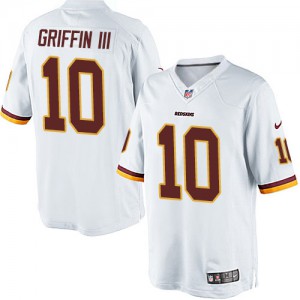 Jeunesse Nike Washington Redskins # 10 Robert Griffin III Élite blanc NFL Maillot Magasin