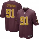 Youth Nike Washington Redskins &91 Ryan Kerrigan Elite Burgundy Red/Gold Number Alternate 80TH Anniversary NFL Jersey