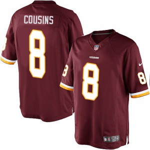 Jeunesse Nike Washington Redskins # Kirk 8 Cousins élite Bourgogne rouge équipe NFL Maillot Magasin de couleur