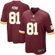 Youth Nike Washington Redskins &81 Art Monk Elite Burgundy Red Team Color NFL Jersey