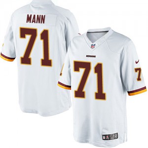 Jeunesse Nike Washington Redskins # 71 Charles Mann Élite blanc NFL Maillot Magasin