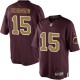 Youth Nike Washington Redskins &15 Aldrick Robinson Elite Burgundy Red/Gold Number Alternate 80TH Anniversary NFL Jersey