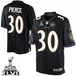 Jeunesse Nike Baltimore Ravens # 30 Bernard Pierce Élite noir remplaçant Super Bowl XLVII NFL Maillot Magasin