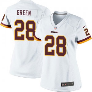 Femmes Nike Washington Redskins # 28 Darrell verte Élite blanc NFL Maillot Magasin