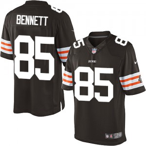 Jeunesse Browns de Cleveland Nike # 85 Earl Bennett élite équipe brun couleur NFL Maillot Magasin