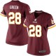 Women Nike Washington Redskins &28 Darrell Green Elite Burgundy Red Team Color NFL Jersey