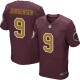 Men Nike Washington Redskins &9 Sonny Jurgensen Elite Burgundy Red/Gold Number Alternate 80TH Anniversary NFL Jersey