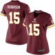 Women Nike Washington Redskins &15 Aldrick Robinson Elite Burgundy Red Team Color NFL Jersey