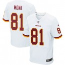 Men Nike Washington Redskins &81 Art Monk Elite White NFL Jersey