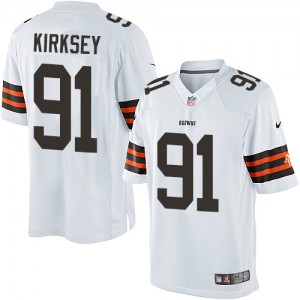 Jeunesse Browns de Cleveland Nike # Christian 91 Kirksey élite blanc NFL Maillot Magasin
