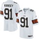 Youth Nike Cleveland Browns &91 Christian Kirksey Elite White NFL Jersey