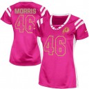 Women Nike Washington Redskins &46 Alfred Morris Elite Pink Draft Him Shimmer NFL Jersey