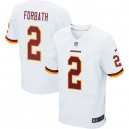 Men Nike Washington Redskins &2 Kai Forbath Elite White NFL Jersey