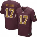 Men Nike Washington Redskins &17 Doug Williams Elite Burgundy Red/Gold Number Alternate 80TH Anniversary NFL Jersey