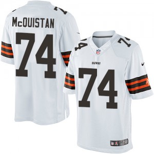 Jeunesse Browns de Cleveland Nike # 74 Paul moktar élite blanc NFL Maillot Magasin