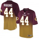 Men Nike Washington Redskins &44 John Riggins Elite Burgundy Red/Gold Fadeaway NFL Jersey