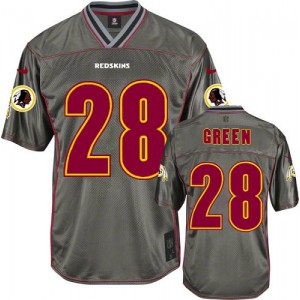 Hommes Nike Washington Redskins # 28 Darrell verte élite gris Vapor NFL Maillot Magasin