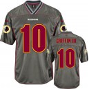 Youth Nike Washington Redskins &10 Robert Griffin III Elite Grey Vapor NFL Jersey