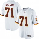 Youth Nike Washington Redskins &71 Trent Williams Elite White NFL Jersey
