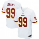 Men Nike Washington Redskins &99 Jarvis Jenkins Elite White NFL Jersey
