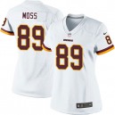 Women Nike Washington Redskins &89 Santana Moss Elite White NFL Jersey