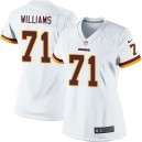 Women Nike Washington Redskins &71 Trent Williams Elite White NFL Jersey
