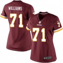 Women Nike Washington Redskins &71 Trent Williams Elite Burgundy Red Team Color NFL Jersey