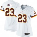 Women Nike Washington Redskins &23 DeAngelo Hall Elite White NFL Jersey