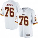 Youth Nike Washington Redskins &76 Morgan Moses Elite White NFL Jersey
