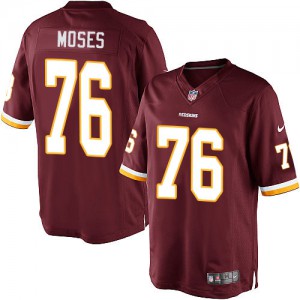 Jeunesse Nike Washington Redskins # 76 Morgan Moses élite Bourgogne rouge équipe NFL Maillot Magasin de couleur