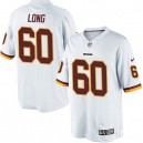 Youth Nike Washington Redskins &60 Spencer Long Elite White NFL Jersey