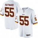 Youth Nike Washington Redskins &55 Adam Hayward Elite White NFL Jersey