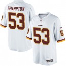 Youth Nike Washington Redskins &53 Darryl Sharpton Elite White NFL Jersey