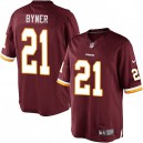 Youth Nike Washington Redskins &21 Earnest Byner Elite Burgundy Red Team Color NFL Jersey