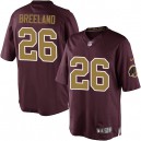 Youth Nike Washington Redskins &26 Bashaud Breeland Elite Burgundy Red/Gold Number Alternate 80TH Anniversary NFL Jersey